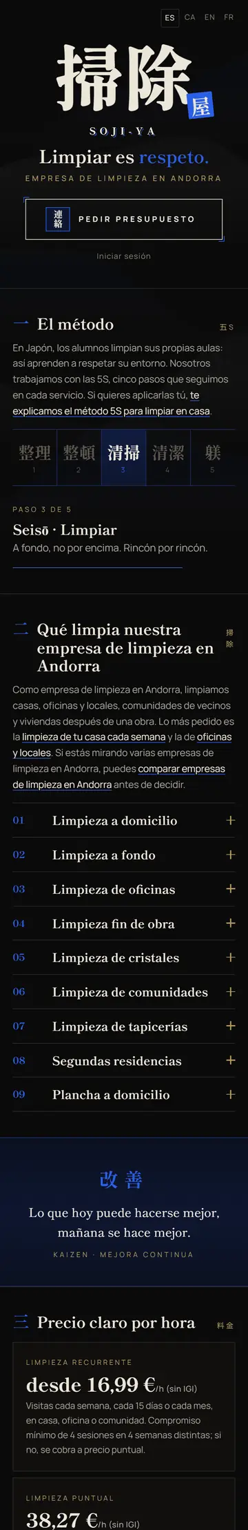 Soji-ya - Empresa de limpieza (HAZSEO)